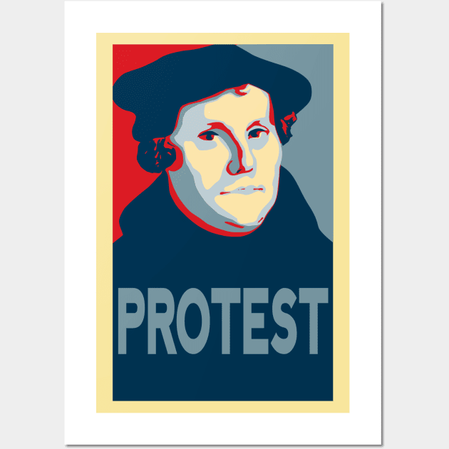 Martin Luther PROTEST Wall Art by SeeScotty